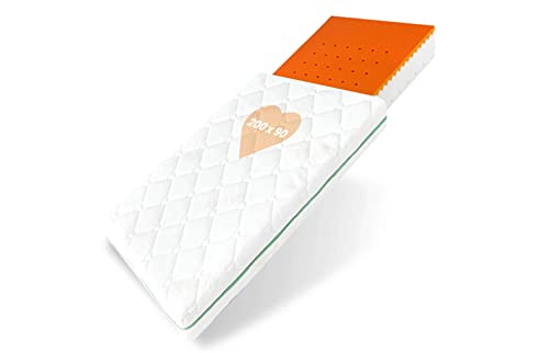 BestCare Visco materasso singolo per bambini 200x90 x13cm schiuma elastico rivestimento lavabile in...