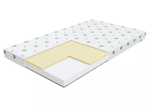 Materasso 90x200 Bambini H2-H4 Lattice e Cocco - Topo - Materassi in Schiuma Spessore 10cm per Lettino...