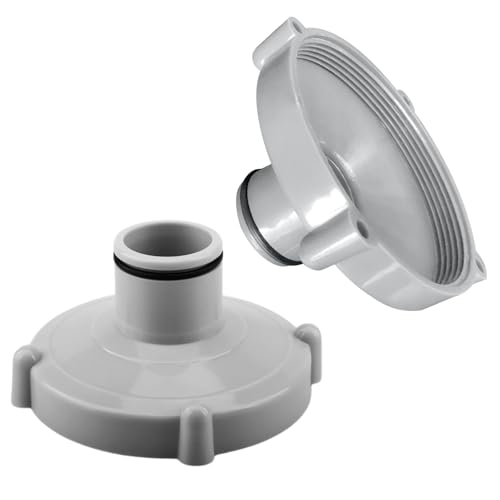 NHTJTHE 2 adattatori per aspirapolvere, Pulizia Rapida della Piscina, Adattatore per Tubo di aspirazione...