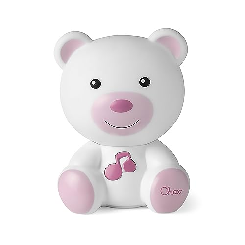 Chicco - Luce Notte e Luce Guida, Lampada Portatile a Forma di Orso con Musica Classica e Suoni...