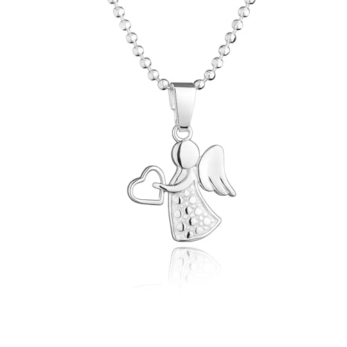 fish Deliziosa Collana Per Ragazze Con Ciondolo Angelo In Argento Sterling Artigianale NellUE