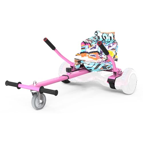 MEGA MOTION Hoverboard Kart, Hoverboard con sedile adatto a tutte le bici senza pedali da 6,5'-10',...