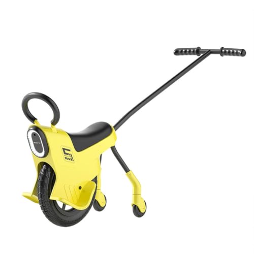 RIDEONMOP 12 in Bambini Spingere Mano Monociclo, Bici Monociclo Leggero con Luce/corrimano/Ruote...