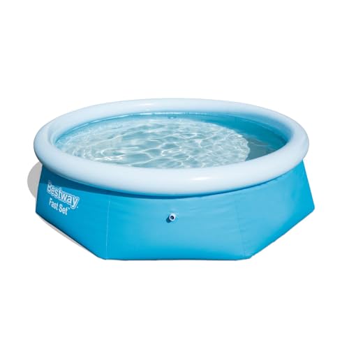 Bestway 57265 Fast Set Piscina Fuori Terra Autoportante Rotonda, 244cm x 66cm