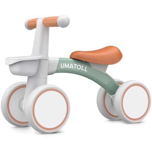 Umatoll Bicicletta Senza Pedali per 1 Anni, Bicicletta Equilibrio per Bambini 12-24 Mesi con Cestino,...