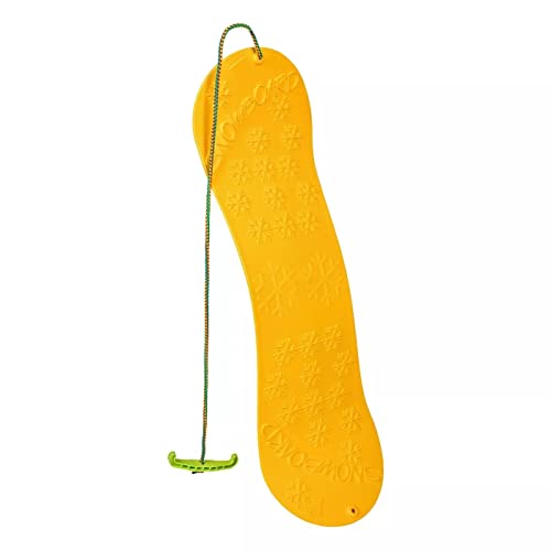 Snowboard per bambini, slittino, 77 cm, materiale: plastica, con impugnatura di plastica dotata di corda...