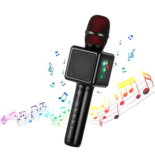 Microfono Karaoke Bluetooth Wireless, Cocopa Microfono Bambini Senza Fili Adulti con Altoparlante,...