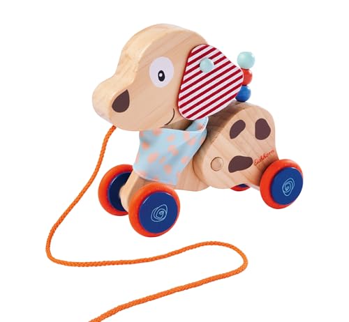 Eichhorn - Cagnolino Trainabile, 100005586, + 1 anno, realizzato in legno, cm 17,5