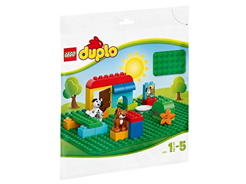 LEGO DUPLO Classic Base Verde Grande, Giochi per Bambini in Età Prescolare, Superfice per Costruzioni...