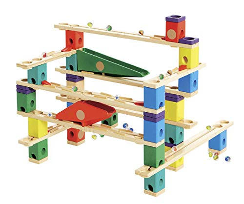 Hape E6009 - Quadrilla, la Pista di Biglie in Legno di Hape - VERTIGO - Legno di Alta Qualità e Gioco...