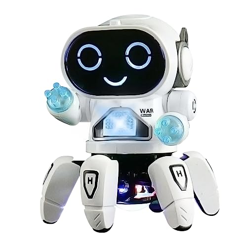 YATOSEEN Giocattolo Robot per Bambini, Robot Compagno per Bambini, con Proiezione di Luce Colorata, Balla...