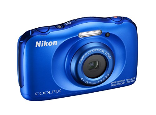 Nikon Coolpix W100 Fotocamera Digitale Compatta, 13,2 Megapixel, LCD 3', Full HD, Blue [Nital Card: 4...