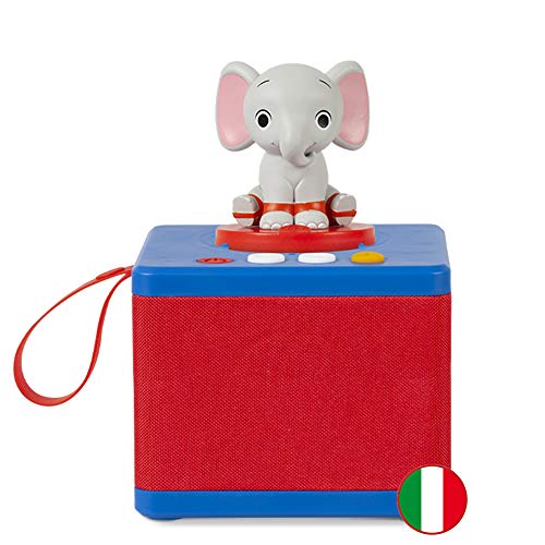 FABA - Raccontastorie Blu - Cantastorie per Bambini, Cassa Audio con Personaggio Sonoro Ele l'Elefante,...