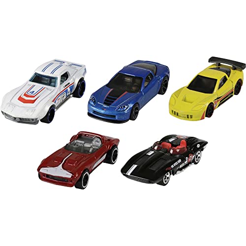 Hot Wheels 01806 Pack con 5 Macchinine, Veicoli Giocattolo per Bambini 3+Anni, Modelli Assortiti, 1 pezzo