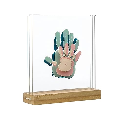 Baby Art Family Prints Kit impronte per le mani di tutta la famiglia, Cornice impronta bimbo e genitori,...