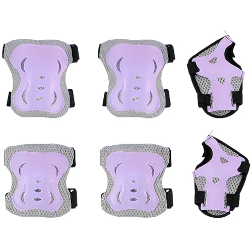 IKOPFLN 6 pezzi Set di Protezioni per Bambini, Ginocchiere per bambini, per skateboard, pattini in linea,...