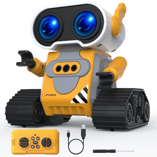 Yerloa Robot Giocattolo per Bambini Ragazzi Ragazze Regalo, Robot Telecomandato con Auto-Demo, Controllo...