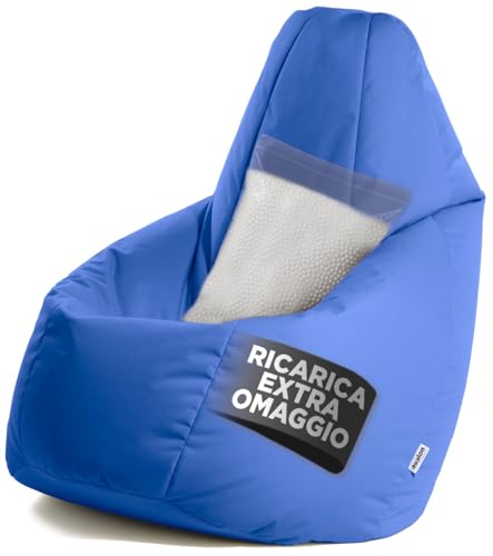 Avalon - Pouf Poltrona Sacco Grande L Jive, Puffo per Sedersi Ergonomico, Pouf a Sacco in Tessuto...