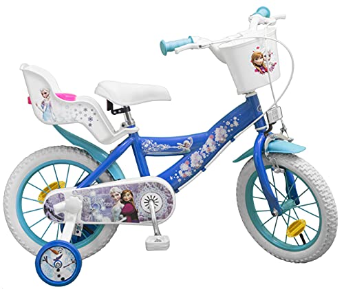 Toims Frozen - Bicicletta per bambino, Blu, 14'