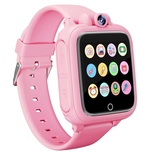 Smartwatch per Bambini, Orologio Bambina, 26 Giochi, Contapassi, Calorico, Fotocamera, Musicale, Torcia,...