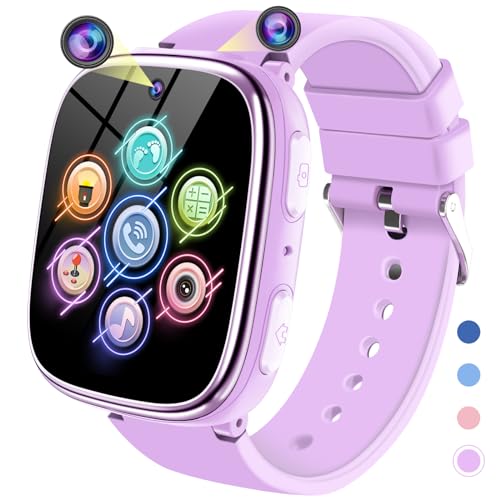 Smartwatch Bambini - Orologio Telefono per Ragazzi con Chiamata SOS Giochi Contapassi Musica Fotocamera...