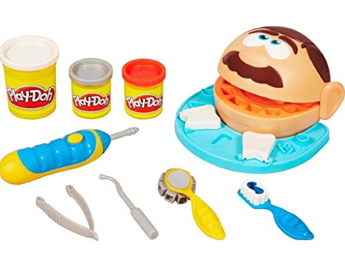 Play-Doh Hasbro Dottor Trapanino (playset con Accessori da Gioco da Dentista e 5 vasetti di Pasta da...