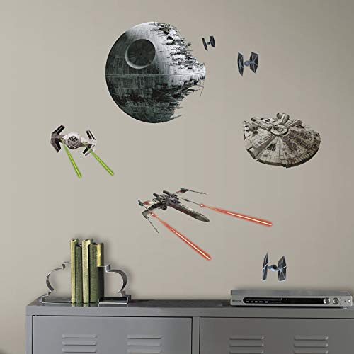 Roommates Rmk3012Scs Star Wars Ep Vii Spaceships P&S Wall Decals, 20 Count