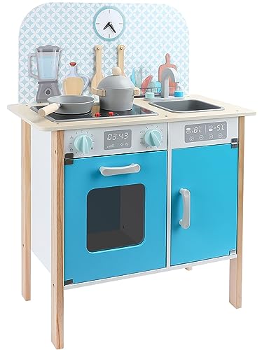 Leomark cucina per bambini in legno, giocattolo per bambini, gioco con accessori dai 3 anni, forno,...