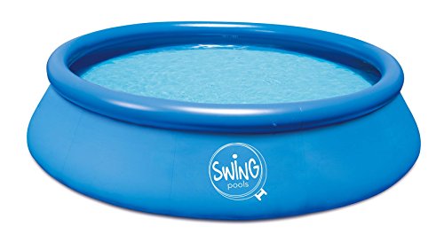 Swing Quick Up Easy - Piscina da pavimento, 366 x 91 cm, senza filtro, colore: Blu