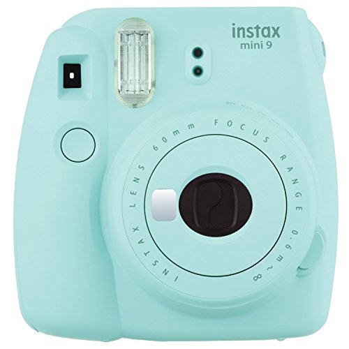 Fujifilm Instax Mini 9 Ice Fotocamera per Stampe, Formato 62 x 46 mm, Azzurro