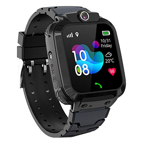 PTHTECHUS GPS Smartwatch Impermeabile per Ragazzi Ragazze, Orologio Intelligente Telefono con GPS Locator...