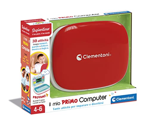 Clementoni - 17679 - Sapientino - Il mio primo laptop, computer educativo interattivo per bambini 4 anni,...