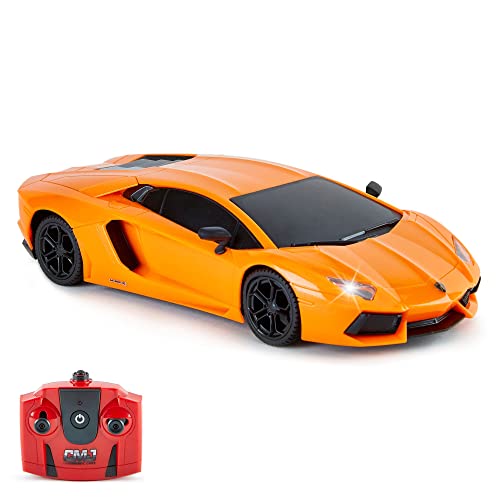 CMJ RC Cars Lamborghini Aventador LP700-4 Auto telecomandata con licenza ufficiale in scala 1:24 con luci...
