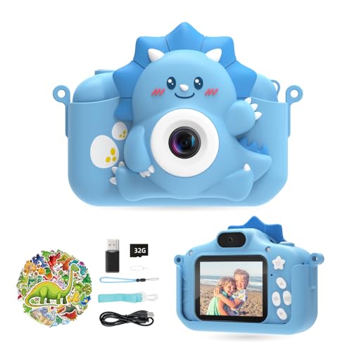 HiMont Macchina Fotografica per Bambini, 1080P Fotocamera Digitale con Scheda 32G & Schermo da 2,0',...