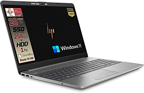 HP 255 G8 Silver Notebook Portatile, SSD M2 256GB + 1TB, Display FullHD 15.6', Amd A9 Gold 3150U fino a...
