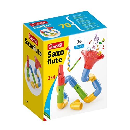 Quercetti Q4170 Quercetti-4170 Saxoflute, Wind & Brass Construction Set, Toy Musical Instrument for Kids