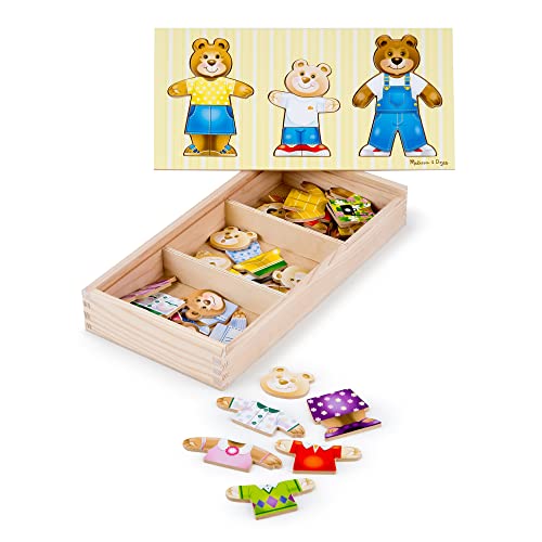 Melissa & Doug Puzzle in Legno Vesti la Famiglia Orsi, Puzzle, Giochi in Legno, Gioco Creativo per...