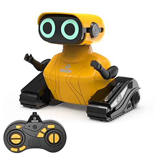 GILOBABY Robot Giocattolo Bambini, Robot Telecomandato con Occhi a LED, Braccia Flessibili e Musica,...