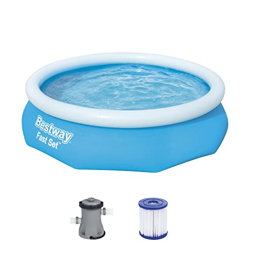 Bestway Fast Set piscina con pompa filtrante, Blu, 305 x 76 cm
