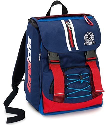 Zaino Square Invicta Kupang, 28 Lt, Blu, Estensibile, Scuola elementare e medie