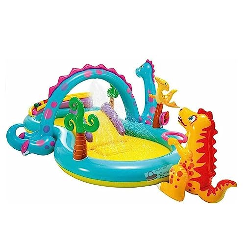Intex Dinoland Play Center Gonfiabile Centro Giochi Acquatici, Modello assortito (con e senza vulcano),...