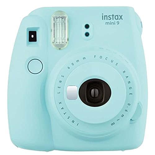 Fujifilm Instax Mini 9 Ice Fotocamera per Stampe, Formato 62 x 46 mm, Azzurro