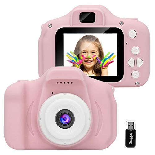 GlobalCrown Fotocamera Bambini,Mini Ricaricabile Fotocamera Digitale per Bambini Videocamera Regali per...
