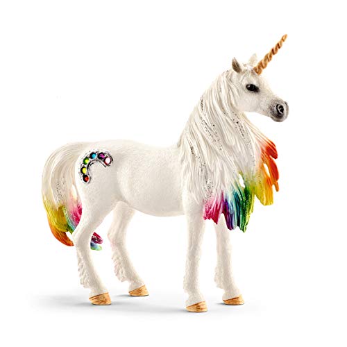 SCHLEICH Bayala Rainbow Unicorn Mare Horse Toy Figure (70524)