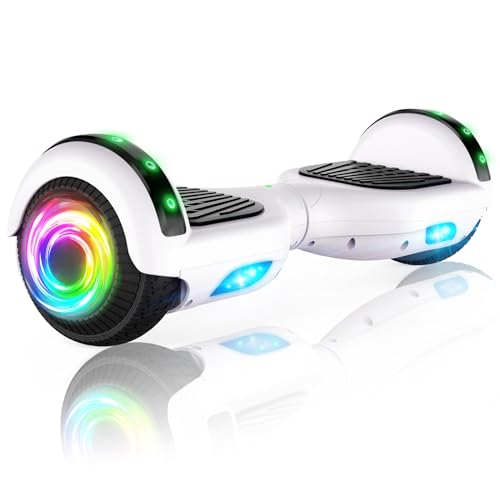 Hoverboard per bambini, hoverboard con altoparlante Bluetooth, potente motore doppio, luci LED, la scelta...