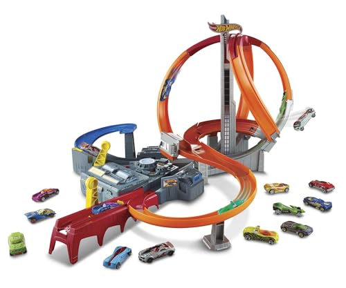 Hot Wheels Mega Vortice Playset Contiene 1 Macchinina, Giocattolo per Bambini 4 + Anni, CDL45