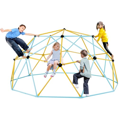 VEVOR Cupola da Arrampicata Geometrica per Bambini da 3 a 10 Anni, 305 cm, Supporta 340 kg, con Maniglia...
