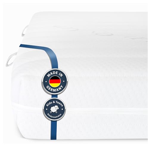 BMM Razze materasso per bambini 90x200 cm, grado di rigidità H2, materasso in schiuma fredda certificato...