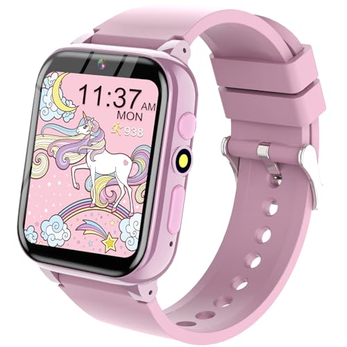 YEDASAH Orologio Smartwatch Bambini 26 Giochi, Schede Didattiche, Storie Audio, Contapassi Calorie,...