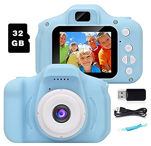 Fotocamera Bambini, 800 Megapixel Videocamera Digitale per Bambini, Fotocamera per Bambini Schermo da 2...